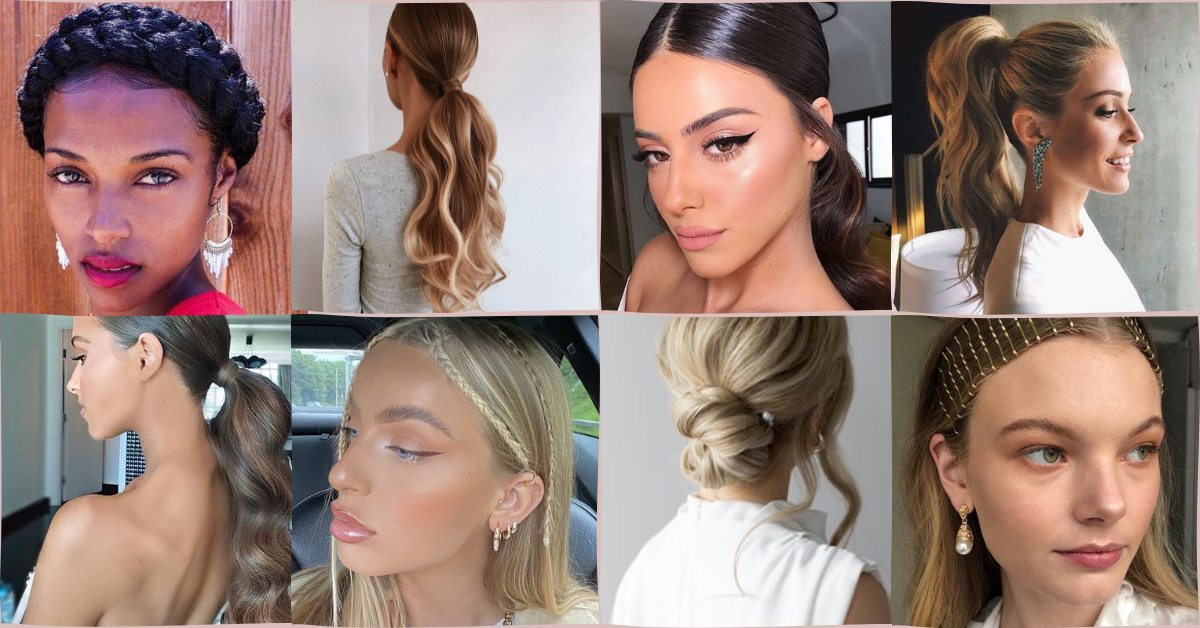Hairstyle ponytail with twist hair tutorial Stock Photo by ©AlterPhoto  126608194